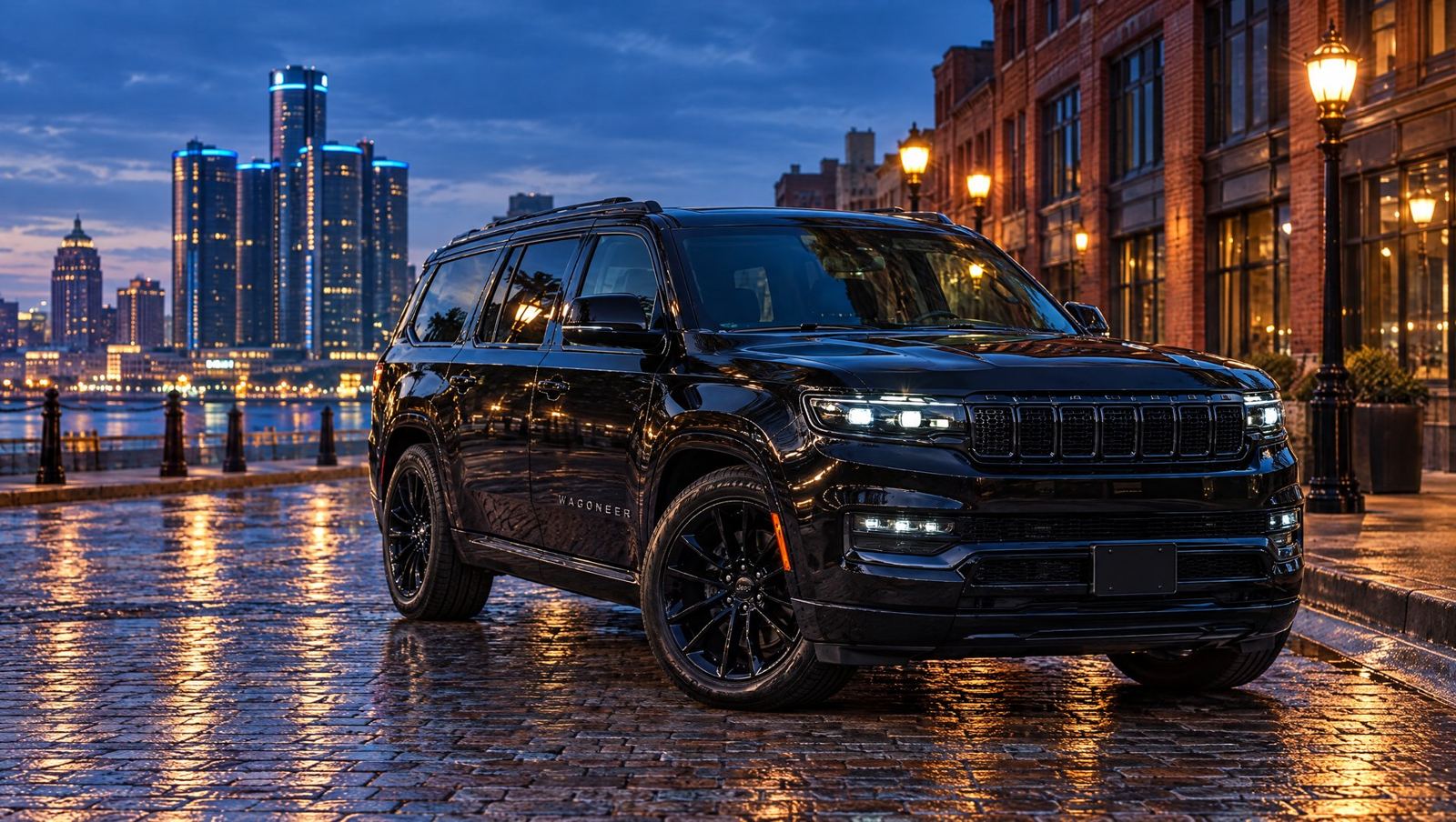 The Black SUV, downtown